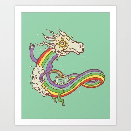 At the end of a rainbow Art Print