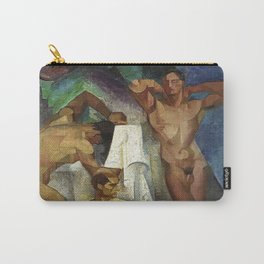 Young Bathers by George Pauli Nude Male Art Carry-All Pouch