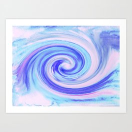 Hurricane Art Print | Nature, Digital, Painting 