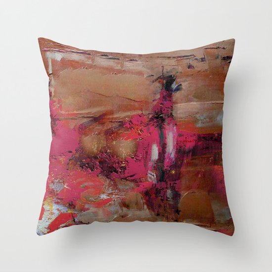 Mud Wall Throw Pillow