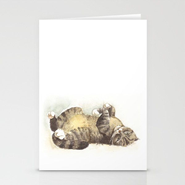 Tabby cat Stationery Cards