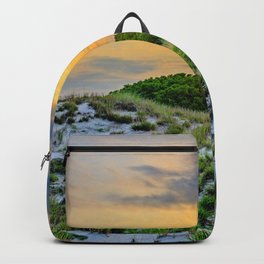 Beach Sand Dunes Sunset Backpack