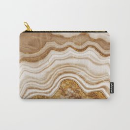 Gold Abstract Geode Texture No. 1 Carry-All Pouch