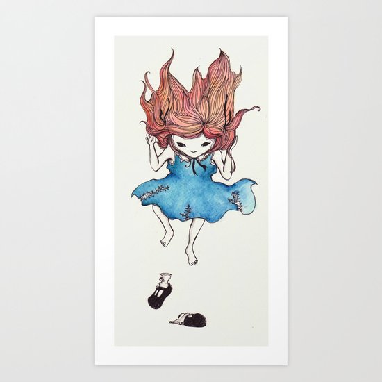 Shoeless Art Print
