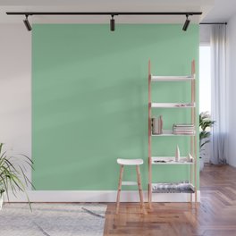 PASTEL VERDE COLOR. Soft Green Solid Color  Wall Mural
