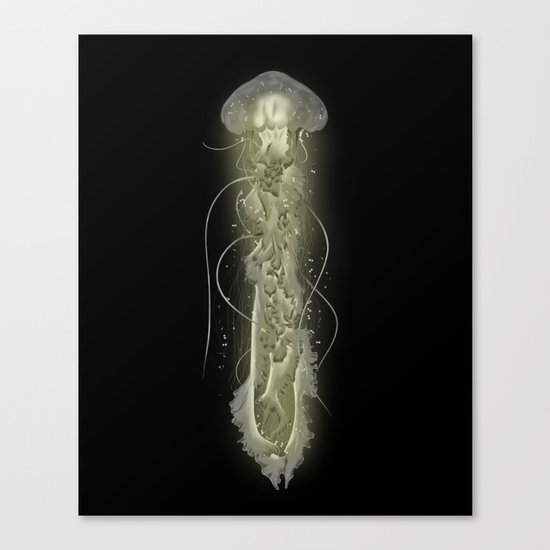 Glowing Jellyfish Canvas Print