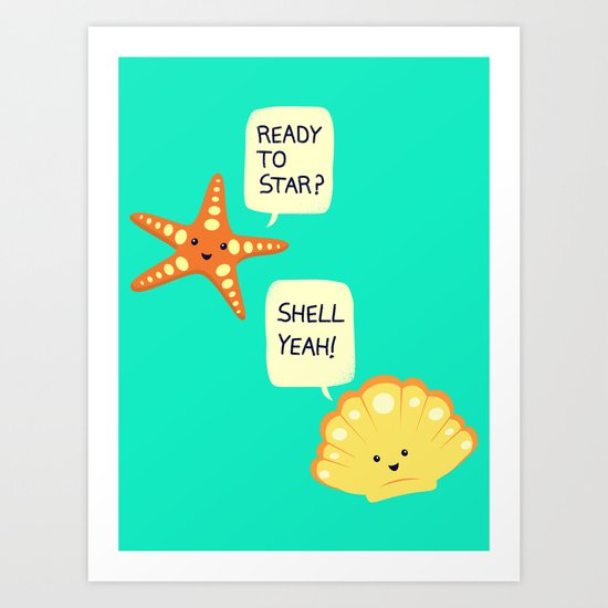 Motivational Beach! Art Print