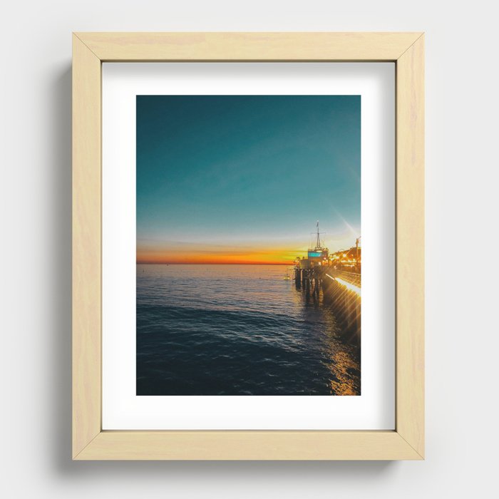 Evening Ocean Recessed Framed Print