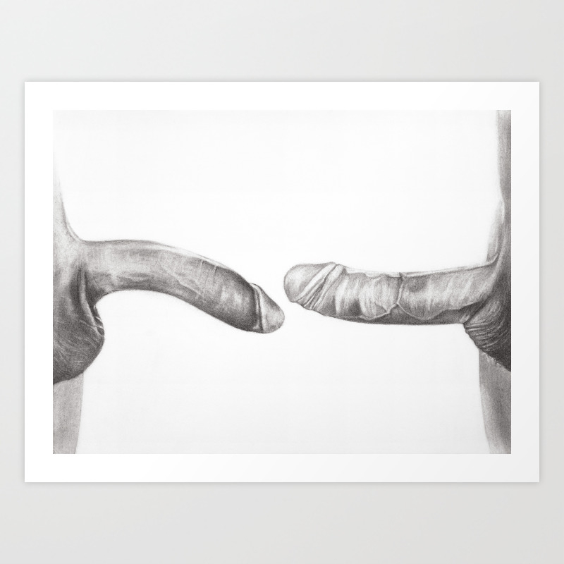The Creation Of Adam S Dick Ii Art Print By Therubinstein Society6