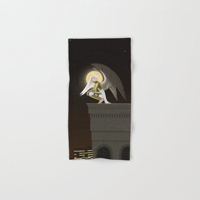 Guardian Angel Hand Bath Towel By Lohr Art Society6