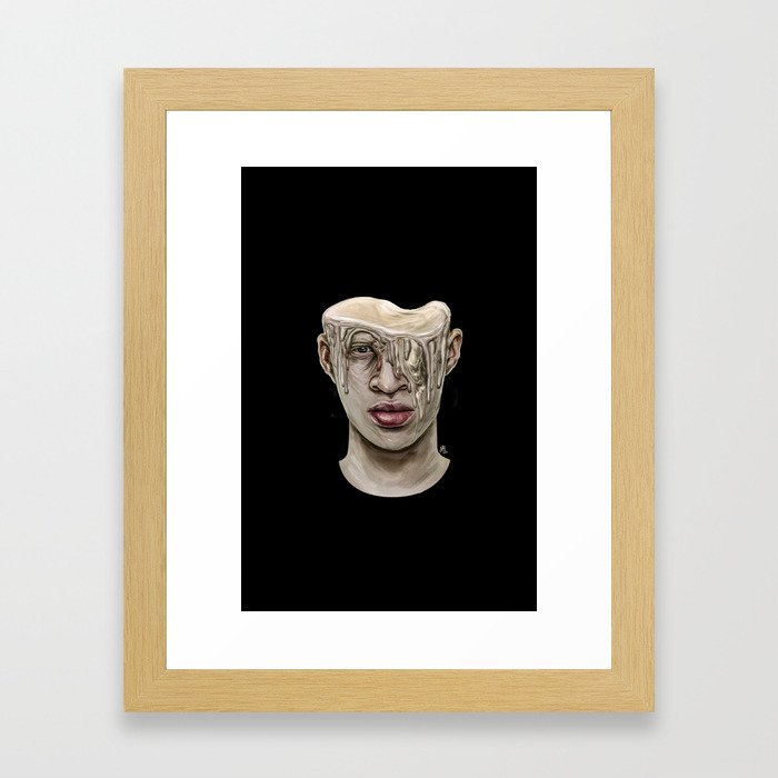 Candle Head Framed Art Print