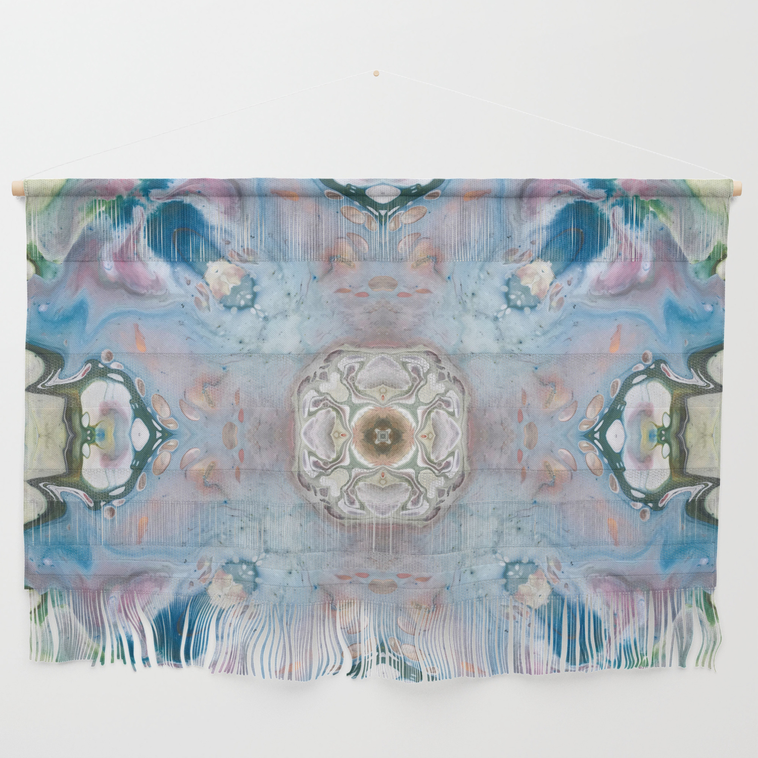 Blue Stone Abstract Design Wall Hanging By Artaddiction45 Society6