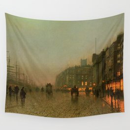 Liverpool from Wapping - John Atkinson Grimshaw Wall Tapestry