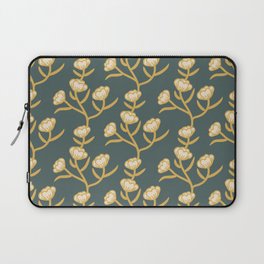 Modern Floral Camellia Vine Pattern All Green Fantasy Laptop Sleeve