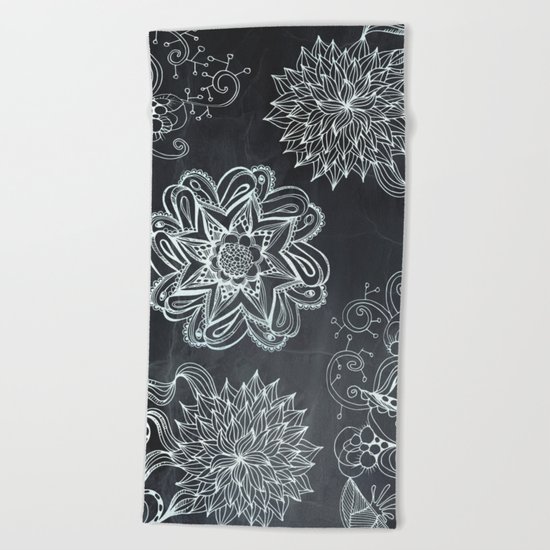 Floral pattern Beach Towel