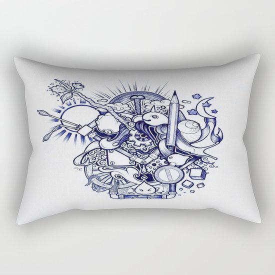Doodle Rectangular Pillow