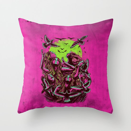 FLAYING BACK Throw Pillow