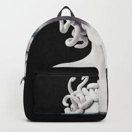 Medusa Backpack | Street Art, Medusa, Black And White, Hdr, Curated, Ink, Digitalart, Statue, Digital, Digital Manipulation 
