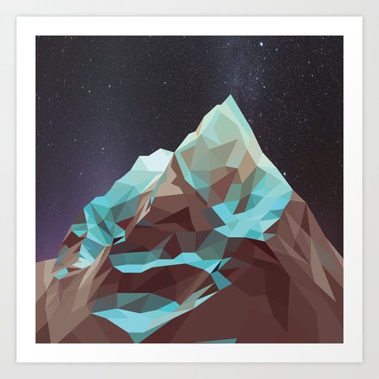 Night Mountains No. 5 Art Print