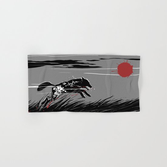 Mecha Wolf Hand & Bath Towel