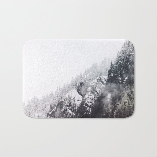 winter fog Bath Mat