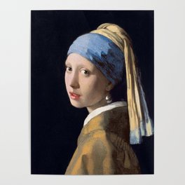 Girl with a Pearl Earring. Vermeer. Poster