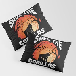 Save The Gorillas Pillow Sham