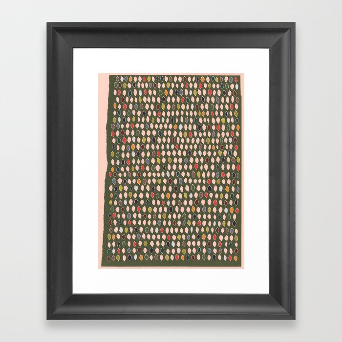 Harlequin Seeds Framed Art Print