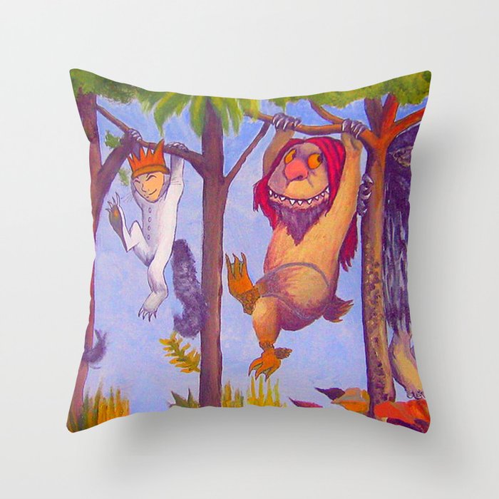 The Wild Things Are Romp Throw Pillow