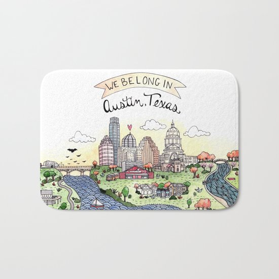 We Belong in Austin Bath Mat
