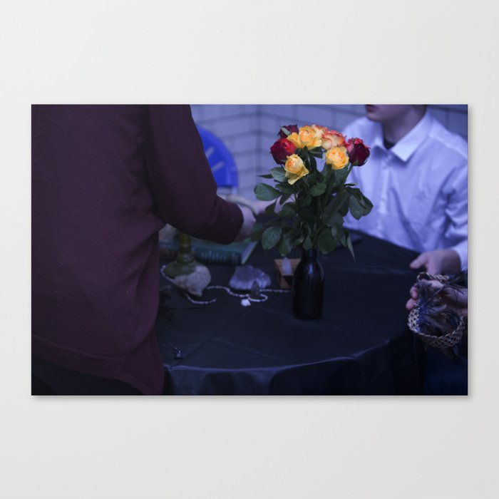 Edgy Roses Canvas Print