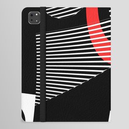 Black and white meets red Version 30 iPad Folio Case