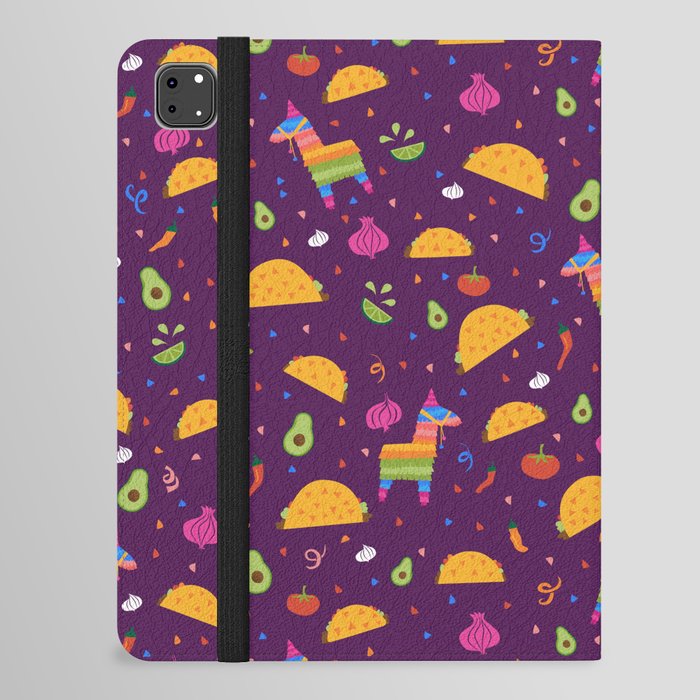 Taco Fiesta in Purple iPad Folio Case