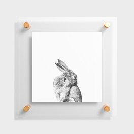 Scandinavian Rabbit/Bunny Nursery Art Floating Acrylic Print