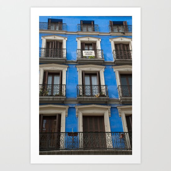 Madrid Blues Art Print