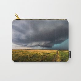 Never Stop the Rain - Supercell Thunderstorm Develops Over Open Prairie in Oklahoma Carry-All Pouch