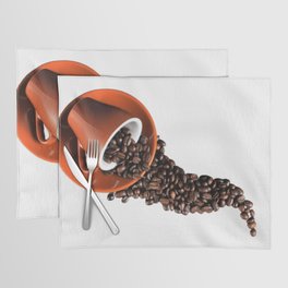 Red cup of espresso coffee beans Placemat