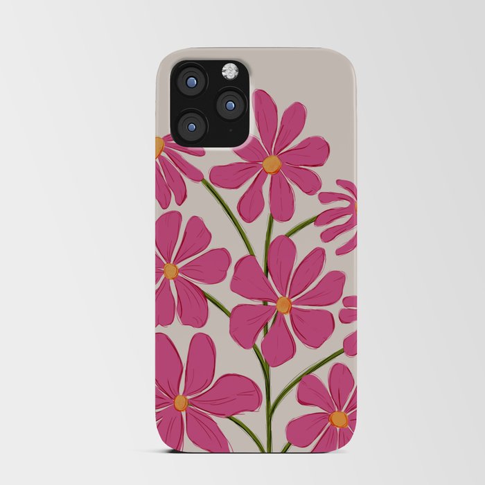 Hot Pink Flowers - Botany no2 iPhone Card Case