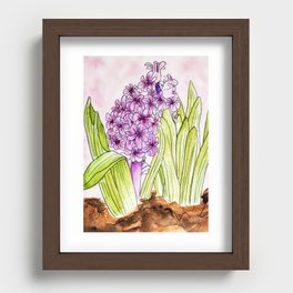 Purple Hyacinth Recessed Framed Print