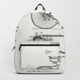 Bicycle Old Patent Backpack | Gift, Bike, Boysroom, Bedroom, Cycle, Cycleporn, Biker, Cycling, Hipsterart, Bikelife 