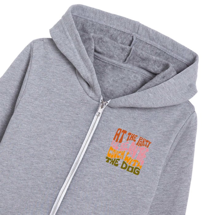 Couch With the Dog Kids Zip Hoodie