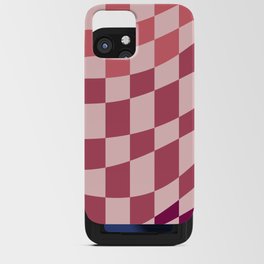 red gradient wavy checked iPhone Card Case