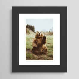 Hi Bear Framed Art Print | Nature, Photo, Animal 