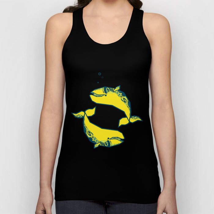 yellow whales Tank Top