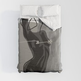 Nude In Shadow Duvet Cover