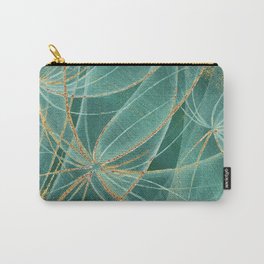 Abstract dandelions flowers with golden streaks and rust spots Carry-All Pouch
