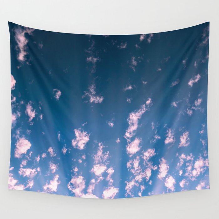 Getting High In The Clouds Wall Tapestry