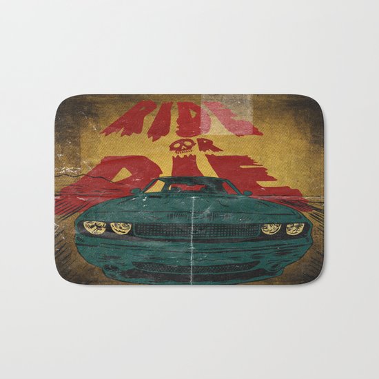 MEKANO TURBO/ride or die poster Bath Mat