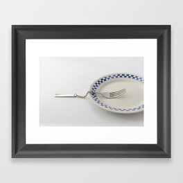 Chain fork Framed Art Print