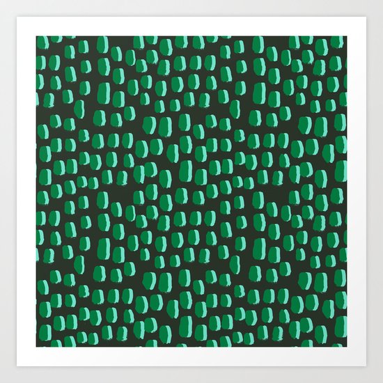 Abstract pattern dots minimal modern home decor minimalist design for dorm college office Art Print